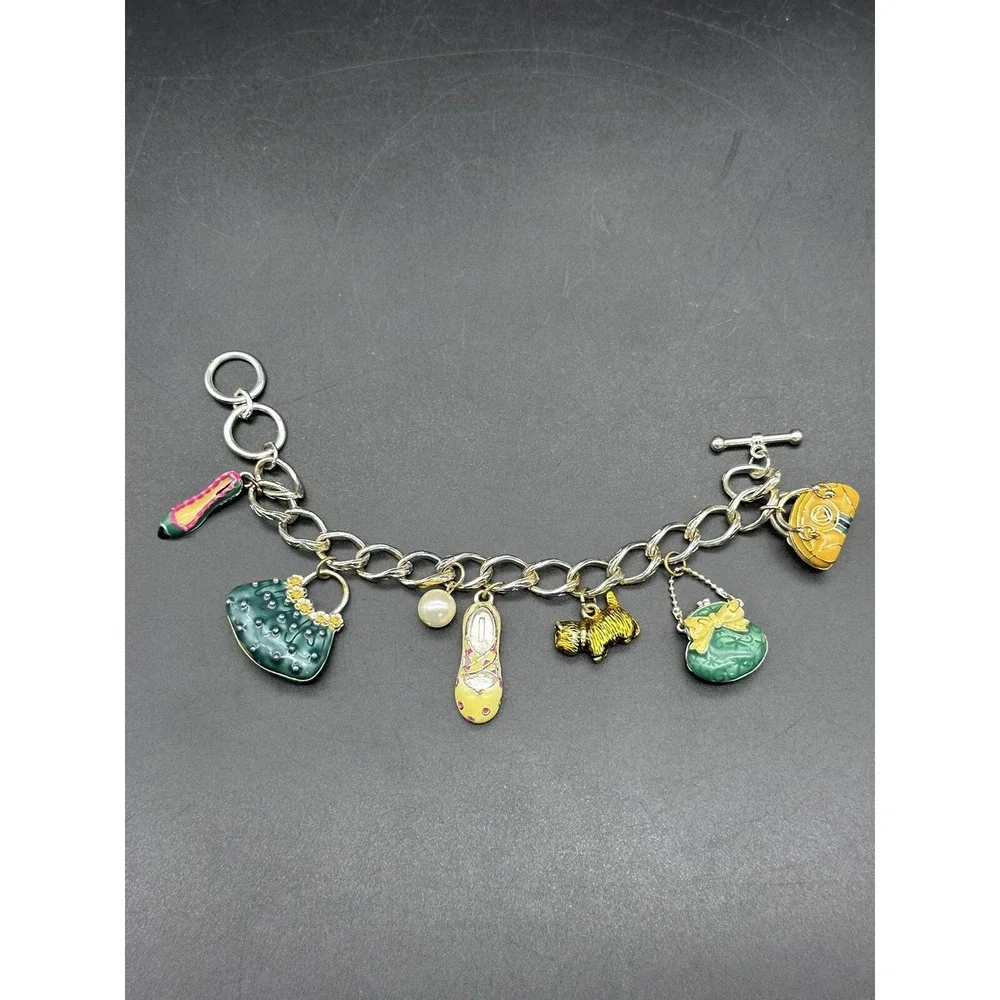 Pre-Owned Handbag/shoe lover Charm Bracelet Jewelry 7